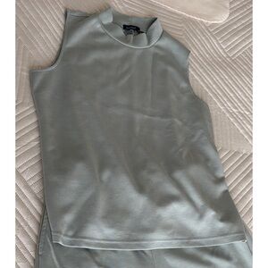 Travel set  Sleeveless Top/ easy wear pull on bottoms in Sage Green